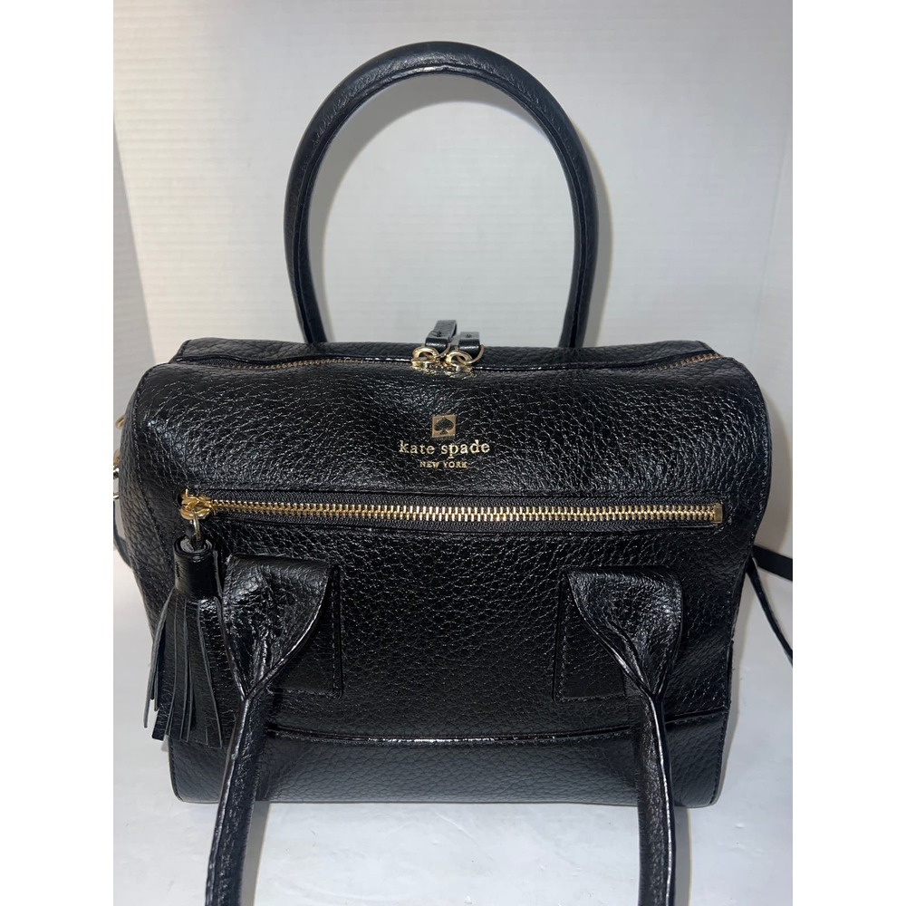 Sale!! KATE SPADE Southpoint Avenue Alessa
Black Pebbled Leather Satchel Bag - Picture 7 of 14
